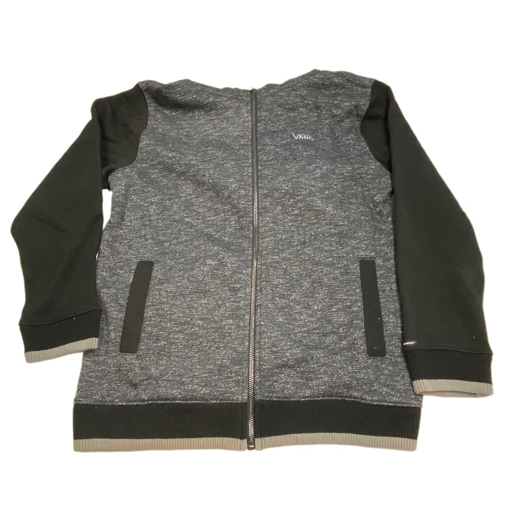 🔺SOLD🔺 Vans Hoodie Zipper Up Off the Wall Sweatshirt Gray Black NWT Boys Large